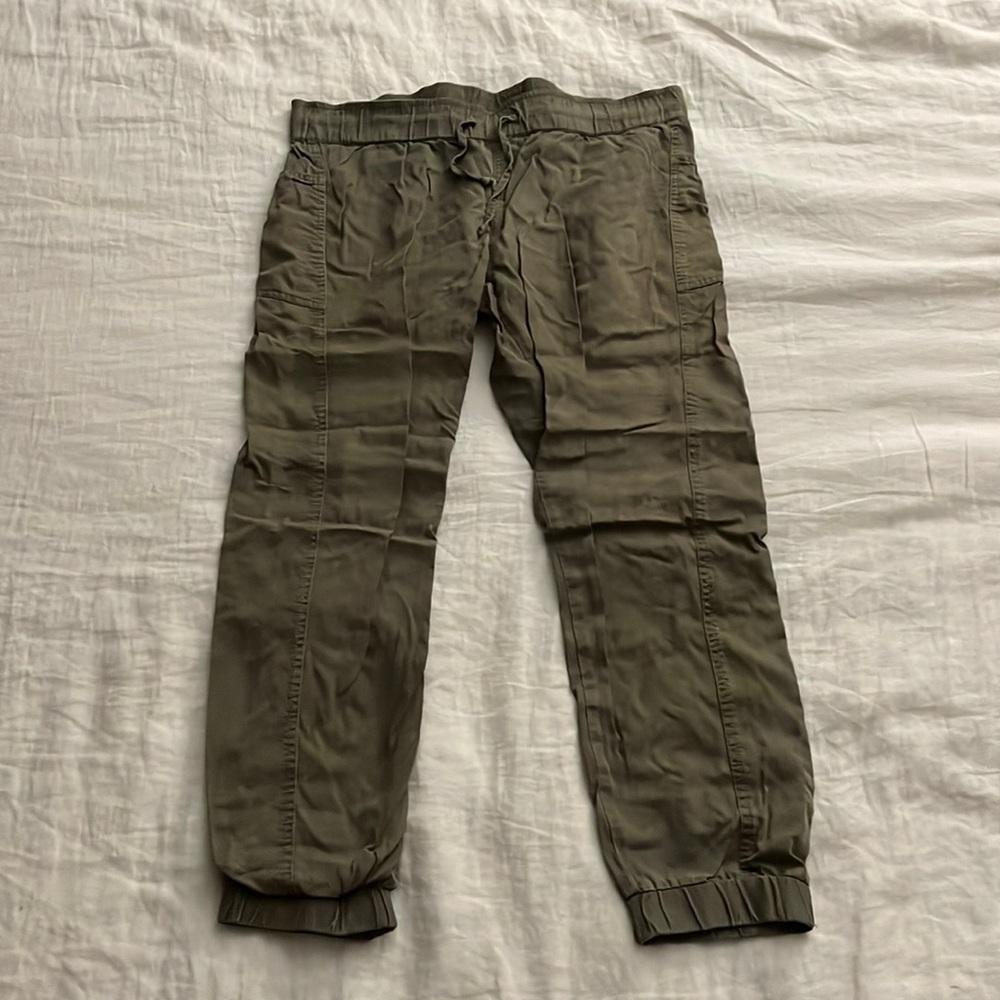 Tentree Green Khaki Joggers, Women’s L